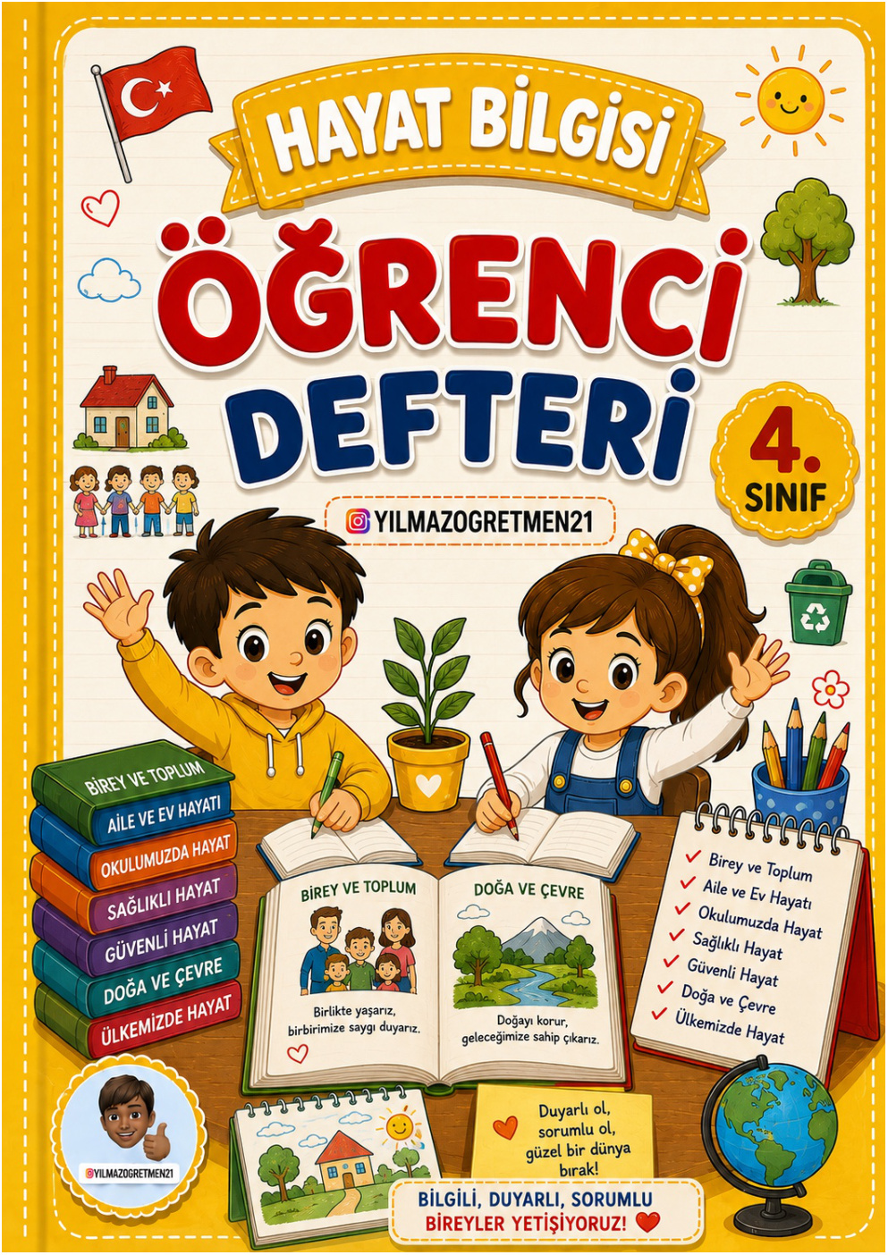 4. Sınıf Sosyal Bilgiler Defterim